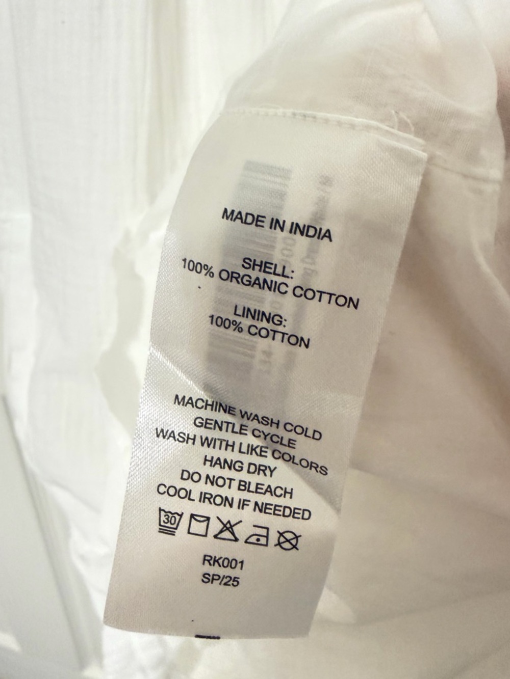 Quince White Sleeveless Pintuck Button-Front Mini Dress - Picture 5 of 11